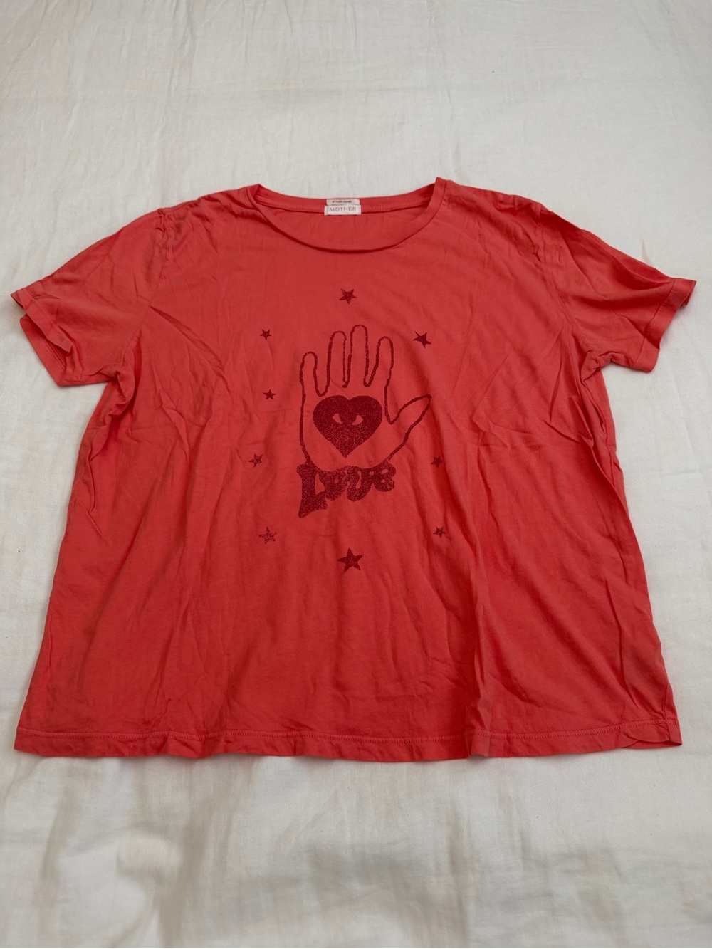 MOTHER Coral Crewneck Tee